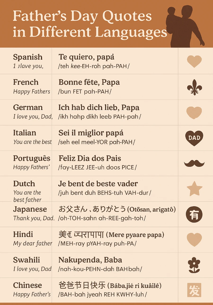 Father’s Day Quotes in Different Languages: Love Across Cultures